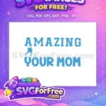 Free Hockey Player Free Amazing Mom Holidays Free SVG - Instant Download