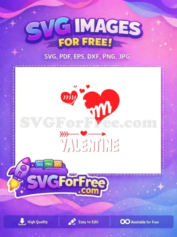 Free Mom Hearts Free Valentine Arrow Holidays Christmas Free SVG
