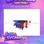 Free Patriotic Sunflower Free American Flag Holidays Christmas Free SVG - Instant Download