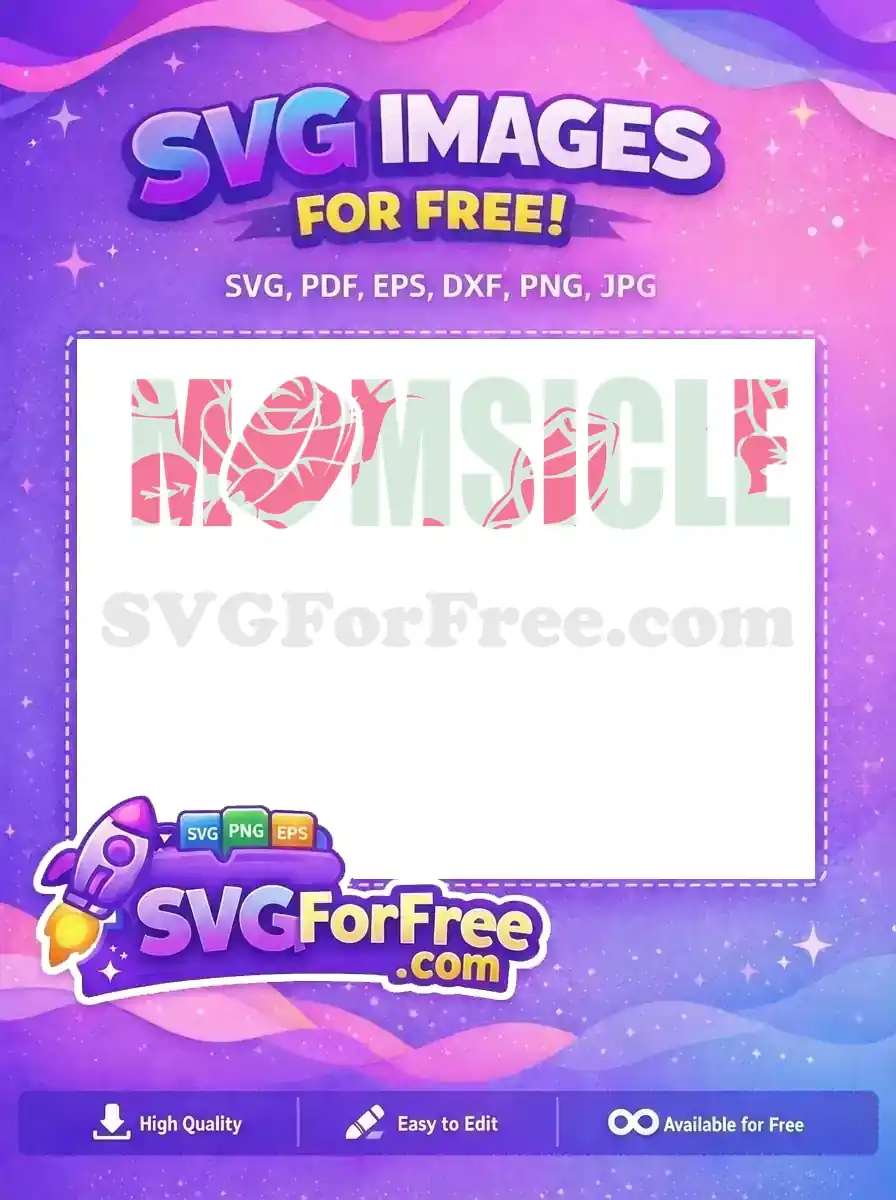 Free Pink Floral Lettering Free Mom Life Design Free SVG