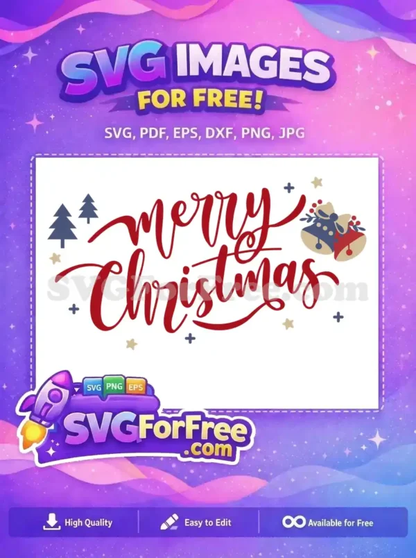 Free Red Merry Free Christmas Bells Holidays Free SVG Free Red Merry Free Christmas Bells Holidays Free SVG