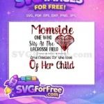 Free Lacrosse Mom Red Heart Free Buffalo Plaid Lacrosse Free SVG - Instant Download
