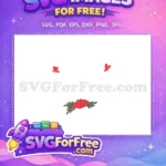 Free Red Hearts Butterflies Free Flowers Bouquet Holidays Free SVG - Instant Download
