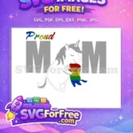 Free Rainbow Scarf Unicorn Free Proud Mom Design Free SVG - Instant Download