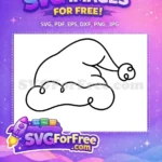 Free Santa Claus Hat Free Christmas Holidays Celebration Free SVG - Instant Download