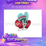 Free Red Mittens Free Warm Wishes Christmas Free SVG - Instant Download