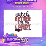 Free Witch Dots Free Candy Quote Holidays Christmas Free SVG - Instant Download