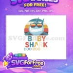Free Retro Sunglasses Shark Free Doo Doo Family Free SVG - Instant Download