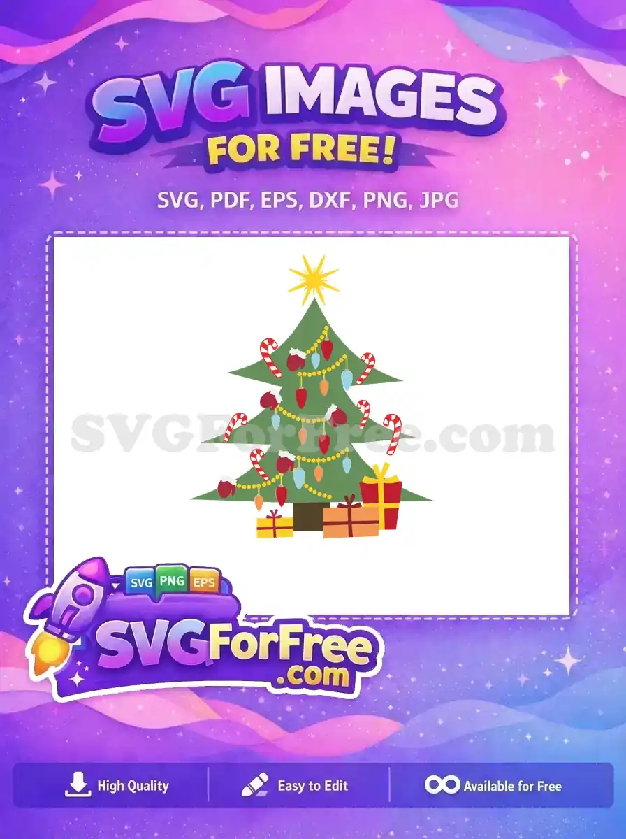 Free Candy Cane Free Mittens Christmas Tree Free SVG