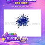 Free Blue Burst Free Explosion Holidays Christmas Free SVG - Instant Download