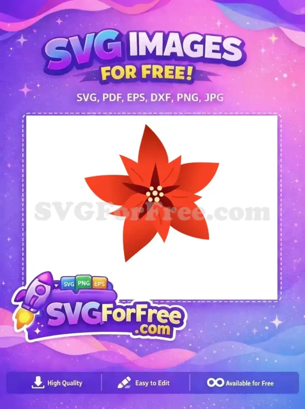 Free Red Poinsettia Free Christmas Flower Holidays Free SVG Free Red Poinsettia Free Christmas Flower Holidays Free SVG