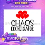 Free Red Hearts Free Chaos Coordinator Holidays Christmas Free SVG - Instant Download