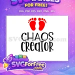 Free Red Footprints Free Chaos Creator Holidays Christmas Free SVG - Instant Download