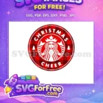 Free Red Plaid Free Starbucks Christmas Cheer Free SVG - Instant Download