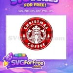 Free Buffalo Plaid Free Starbucks Christmas Coffee Free SVG - Instant Download