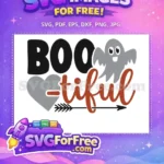 Free Spooky Ghost Free Arrow Through Heart Halloween Free SVG - Instant Download
