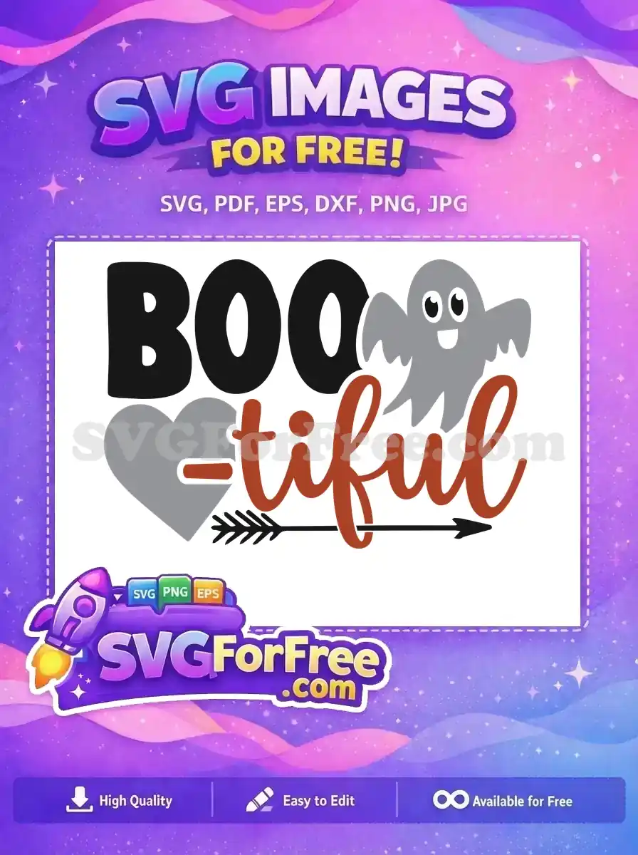 Free Spooky Ghost Free Arrow Through Heart Halloween Free SVG
