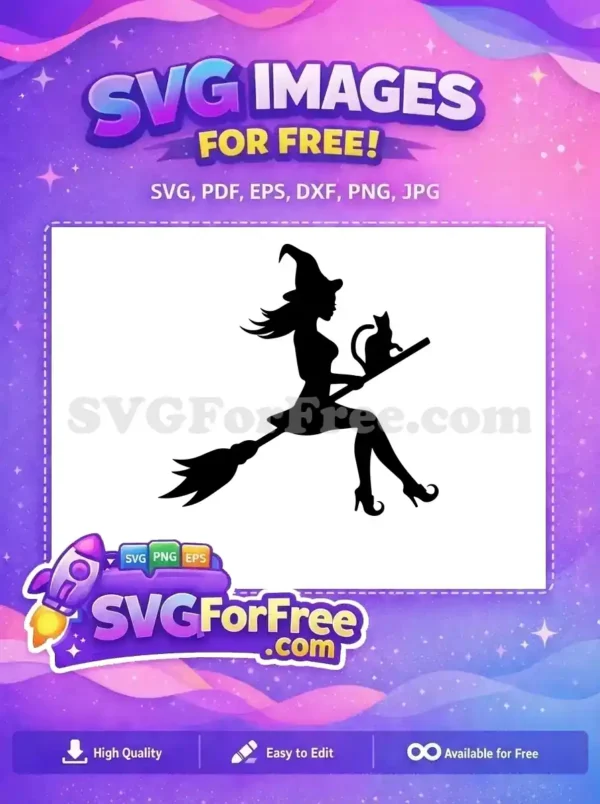 Free Black Cat Free Curled Shoes Halloween Free SVG Free Black Cat Free Curled Shoes Halloween Free SVG