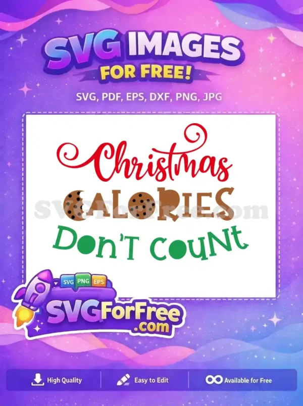 Free Red Christmas Cookies Free Calorie Green Text Free SVG Free Red Christmas Cookies Free Calorie Green Text Free SVG
