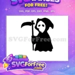 Free Grim Reaper Scythe Free Halloween Death Easter Free SVG - Instant Download