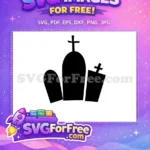 Free Tombstones Crosses Free Gravestones Holidays Christmas Free SVG - Instant Download