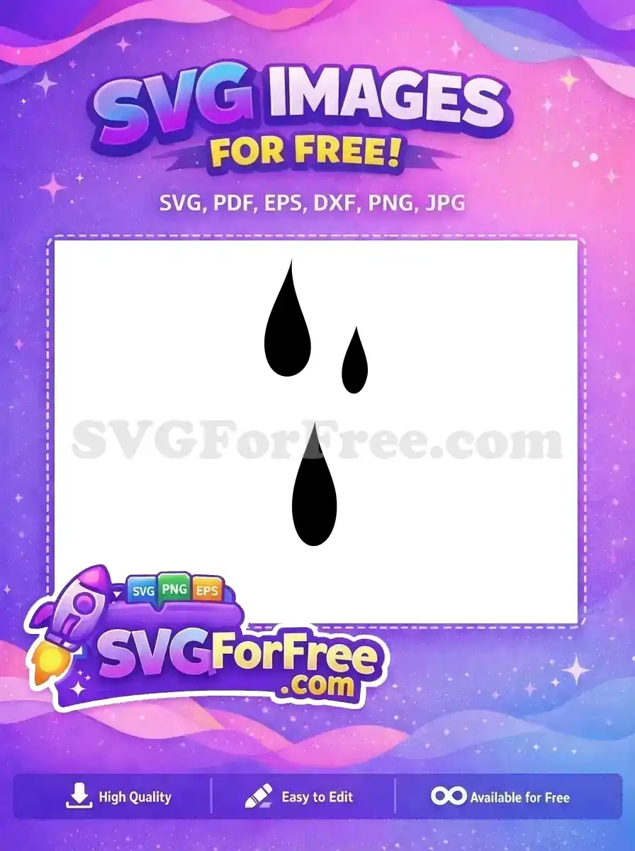 Free Black Waterdrops Free Raindrops Holidays Christmas Free SVG