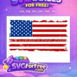 Free Distressed USA Flag Free Patriotic Stripes Holidays Free SVG - Instant Download