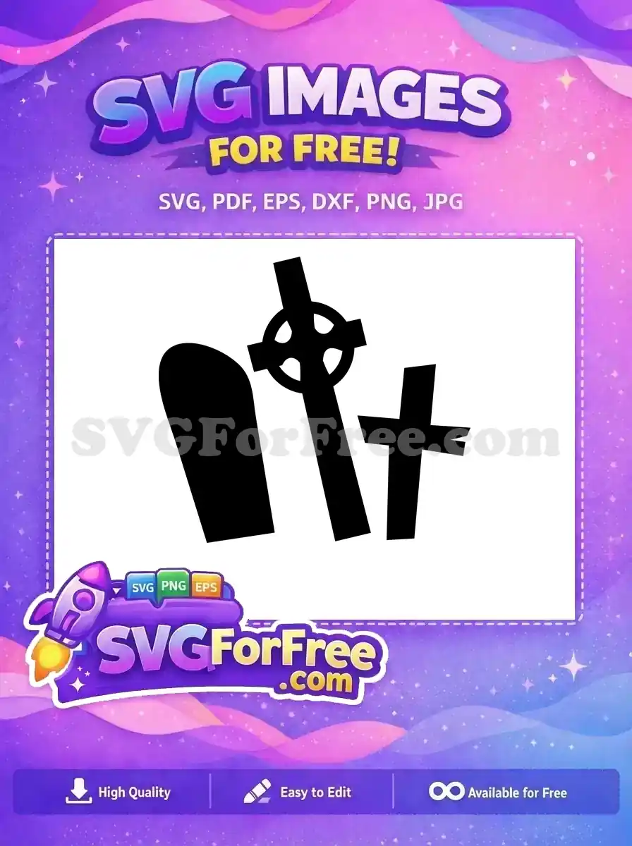 Free Tombstones Silhouettes Free Graveyard Halloween Free SVG