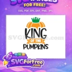 Free Orange Pumpkin Free Green Crown King Of Pumpkins Free SVG - Instant Download