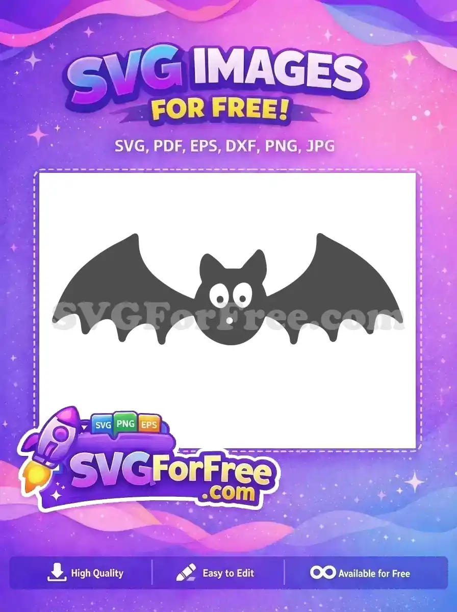 Free Googly Eyes Free Simple Bat Halloween Free SVG 2