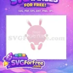 Free Pink Bunny Ears Free Happy Easter Holiday Free SVG - Instant Download