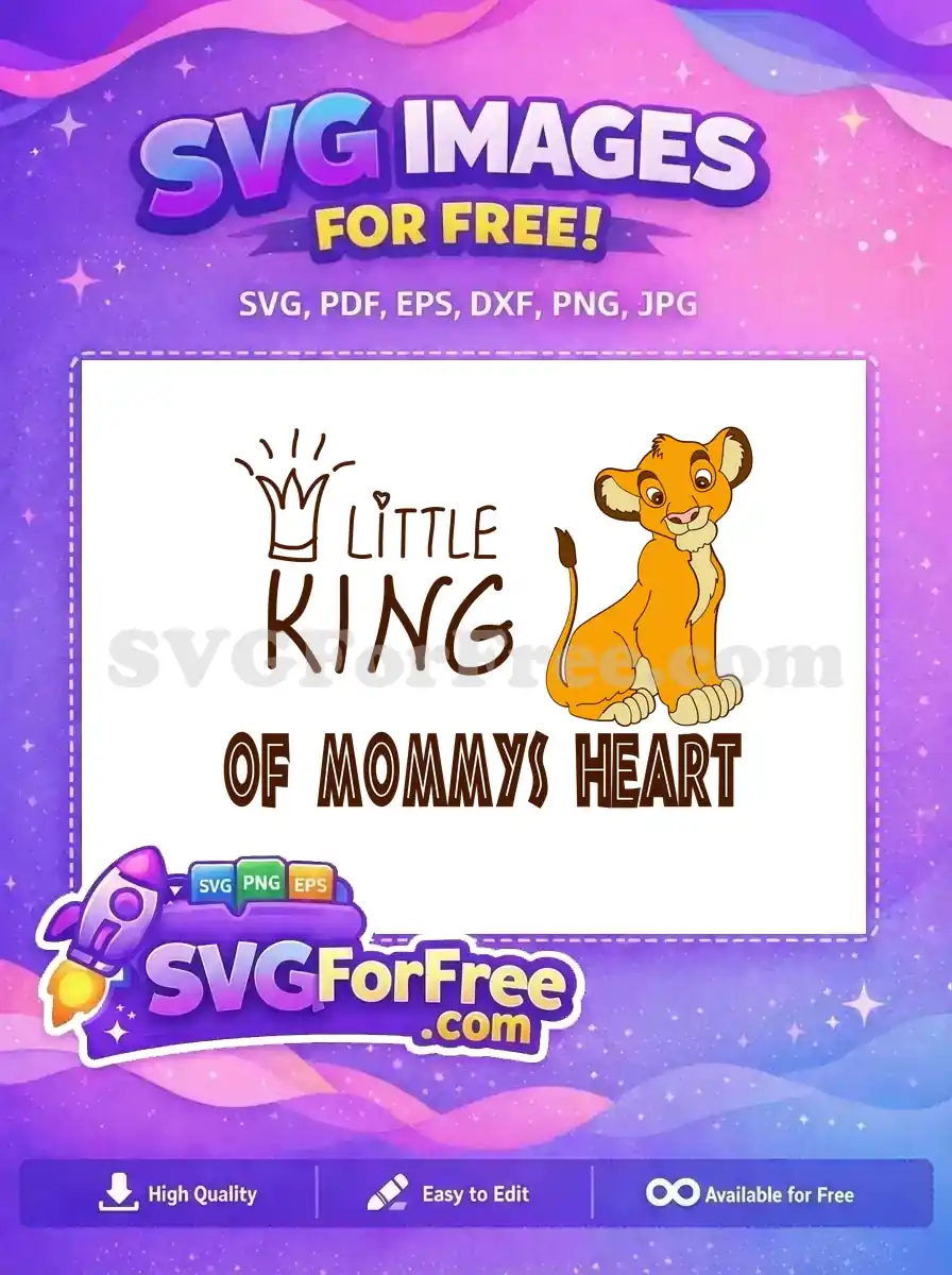 Free Simba Crown Free Cute Lion King Free SVG