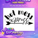 Free Arrow Not Mess Express Free Holidays Christmas Free SVG - Instant Download