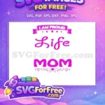 Free Proud Stars Free Life Mom Design Holidays Free SVG - Instant Download