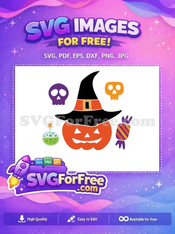 Free Halloween Pumpkin Witch Free Skulls Candy Potion Free SVG Free Halloween Pumpkin Witch Free Skulls Candy Potion Free SVG