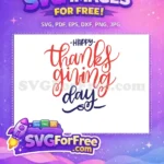 Free Red Thanksgiving Free Blue Day Holidays Christmas Free SVG - Instant Download