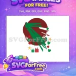 Free Red Green Hearts Free Christmas Presents Holiday Free SVG - Instant Download