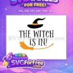 Free Pointed Witch Hat Free Broom Halloween Decoration Free SVG - Instant Download