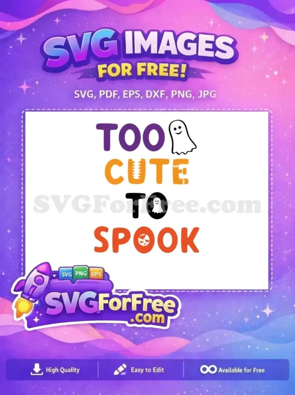 Free Smiling Ghost Free Cute Bats Too Cute Free SVG