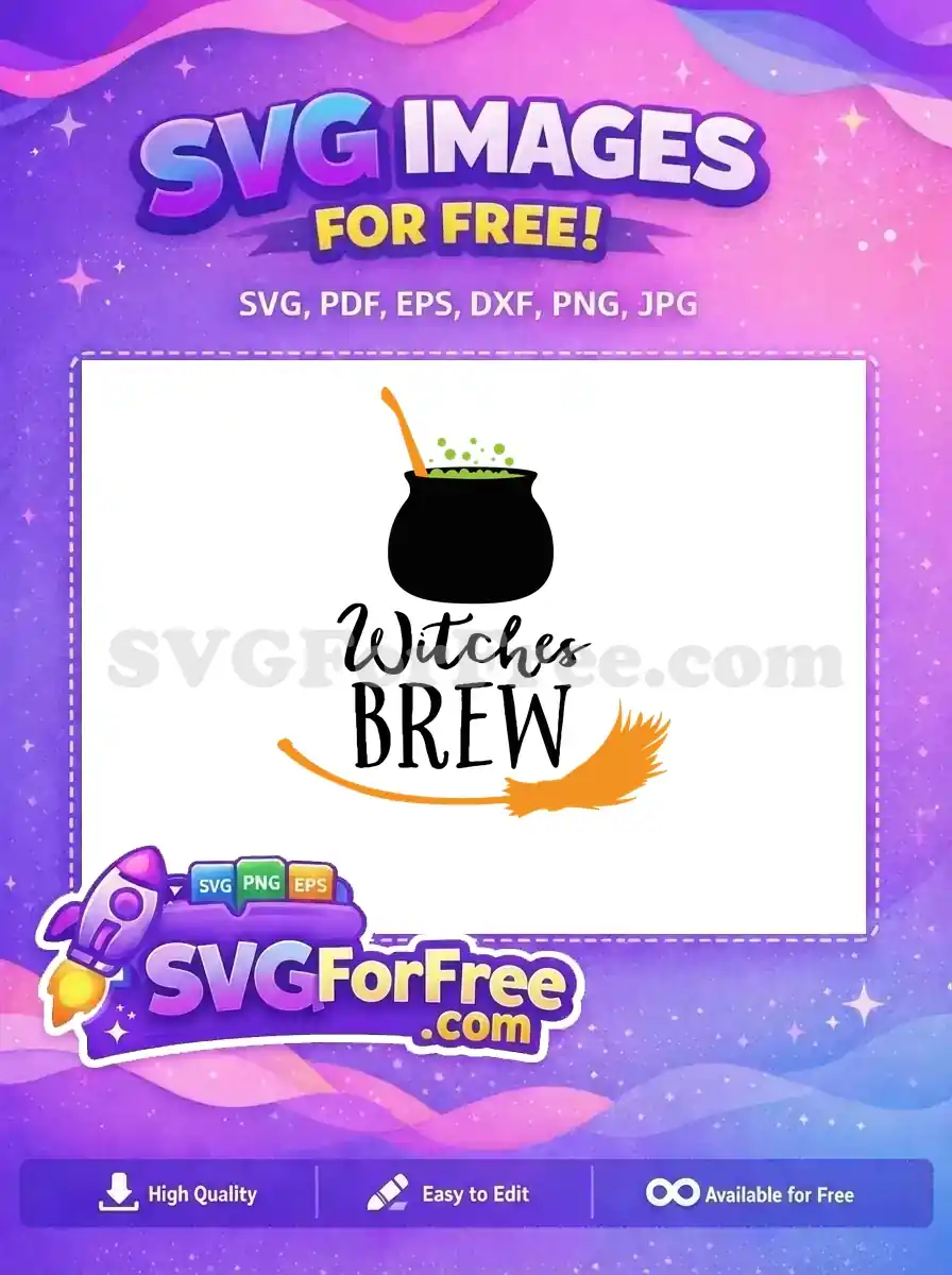 Free Witches Brew Free Boiling Pot Halloween Free SVG