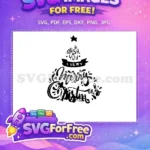 Free A Very Script Free Christmas Text Free SVG - Instant Download