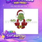 Free Shrugging Grinch Free Santa Costume How the Grinch Stole Christmas Free SVG - Instant Download