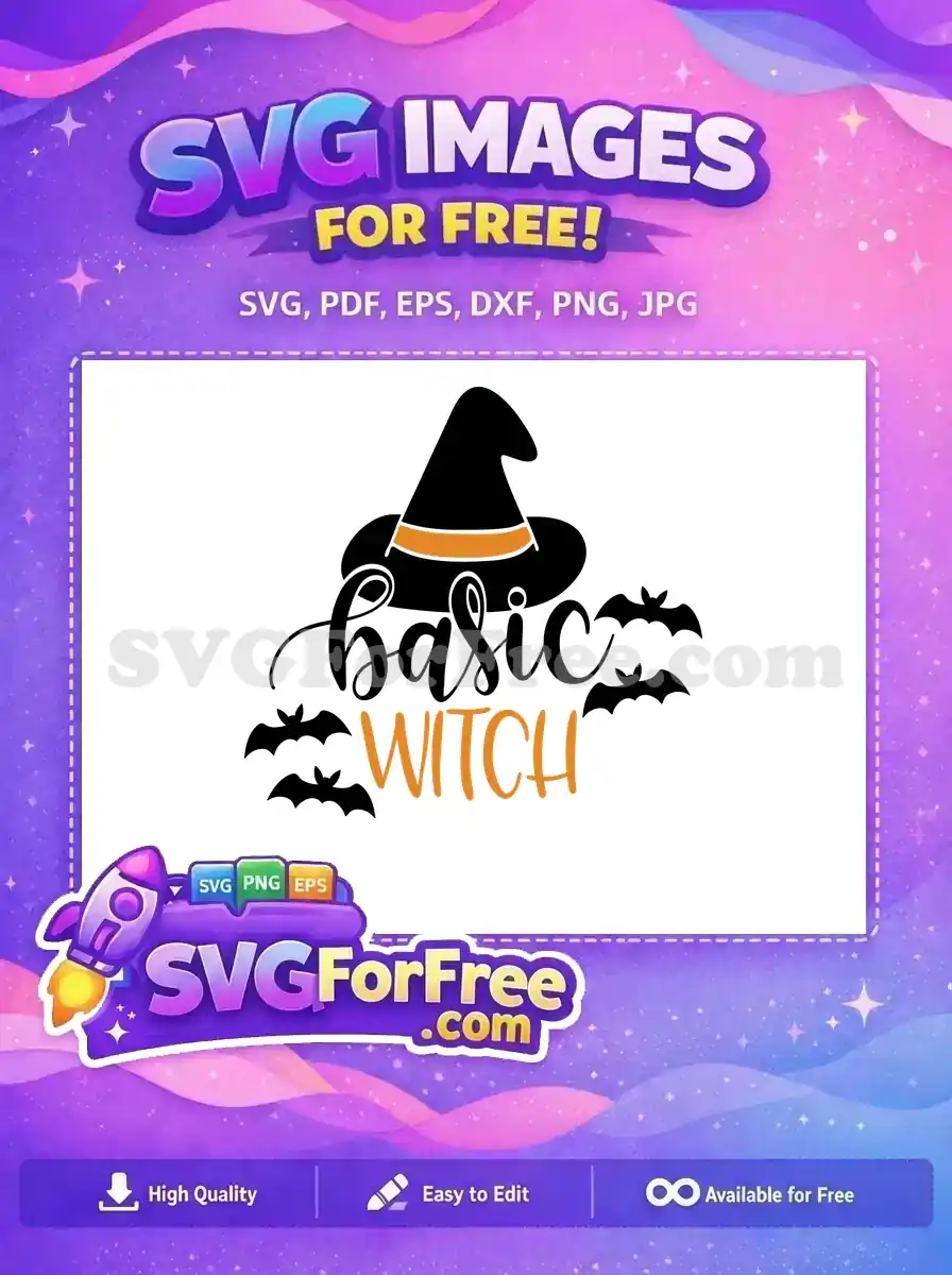 Free Halloween Bats Free Witch Hat Basic Free SVG