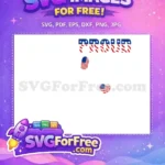 Free Patriotic Stars Stripes Free American Flag Heart Free SVG - Instant Download