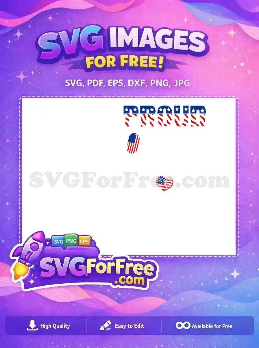 Free Patriotic Stars Stripes Free American Flag Heart Free SVG