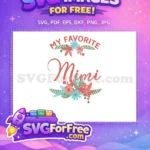 Free Floral Mimi Text Free Holidays Christmas Easter Free SVG - Instant Download