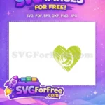 Free Green Heart Free Volleyball Holidays Christmas Free SVG - Instant Download