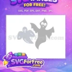 Free Stitched Ghost Free Googly Eyes Halloween Free SVG - Instant Download