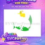 Free Christmas Ornament Free Green Silhouette Holidays Free SVG - Instant Download