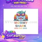 Free Retro Sunglasses Free Lipstick Mommy Shark Doo Doo Free SVG - Instant Download
